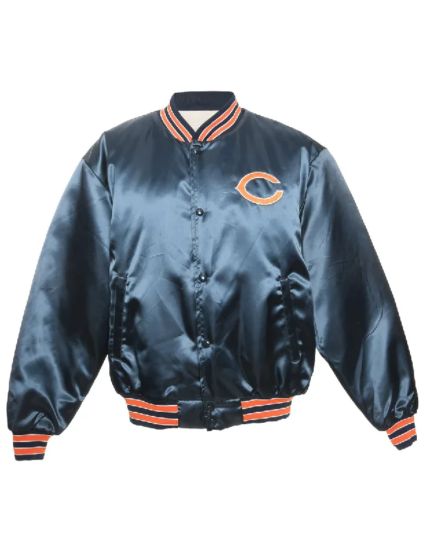 Shiny Navy Team Jacket  - XL Bomber Jacket Anorak Windbreaker