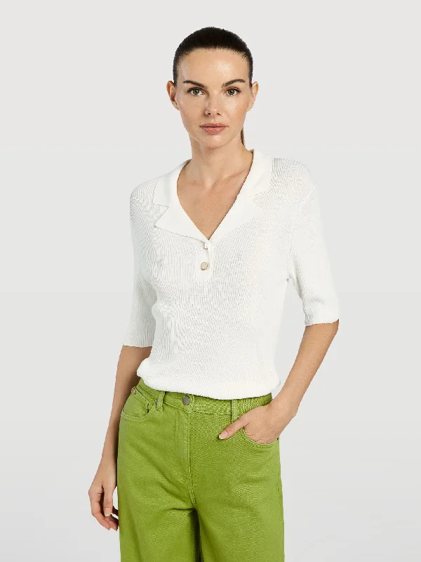 Fitted Ribbed Polo Sweater Hooded Caped Shawl Collar