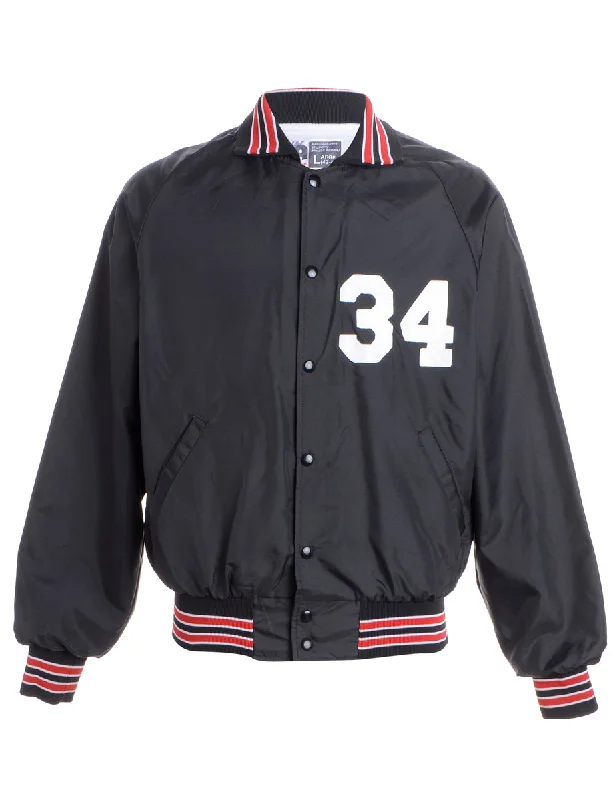 Popper Front Jacket Insulated Jacket Fitted Jacket Loose Jacket