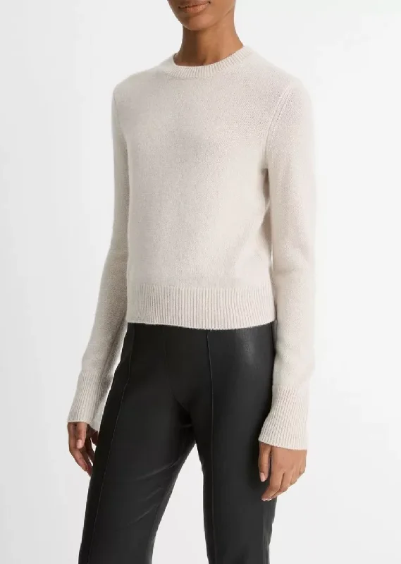 Cashmere Crewneck Sweater Mesh Fabric Canvas Fabric Denim Fabric