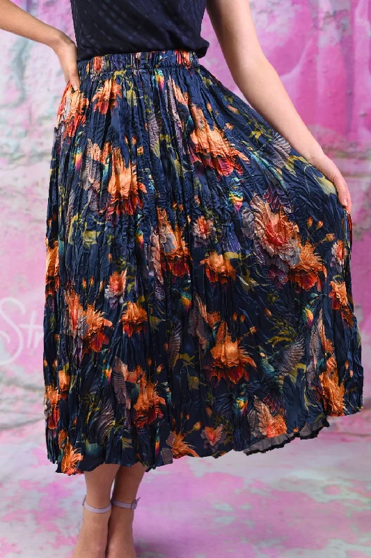 Rosey Skirt - Fantasy Bird | SALE elastic waist skirt