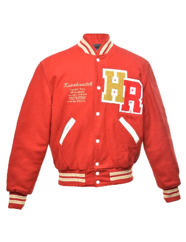 Red Kusakavitch Team Jacket - XL Mesh Jacket Canvas Jacket Denim Jacket