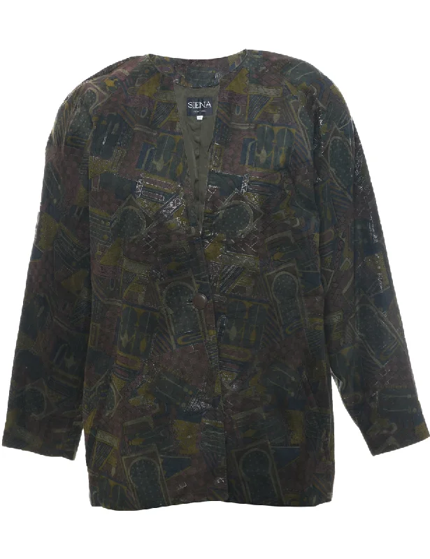 Siena Suede Jacket - M Wool Jacket Cashmere Jacket Tweed Jacket