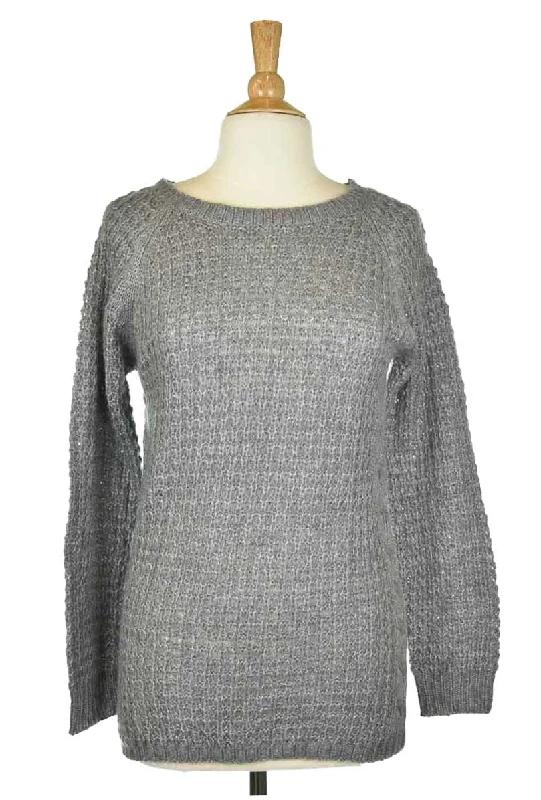 NY Collection Sweater Zippered Buttoned Snapped