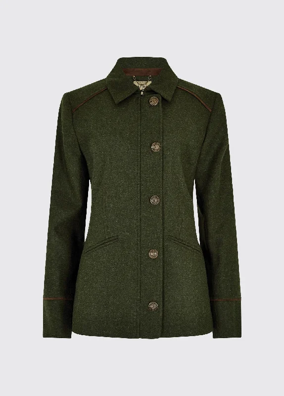 Slievebloom Tweed Jacket - Loden Knit Jacket Woven Jacket Fleece Jacket