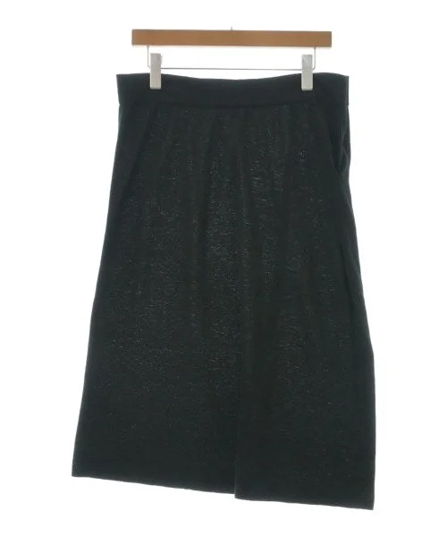 Y's Knee length skirts ribbed skirt waist