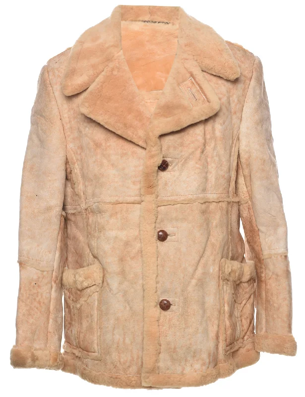 Sears Shearling Suede Jacket - L Denim Jacket Leather Jacket Suede Jacket