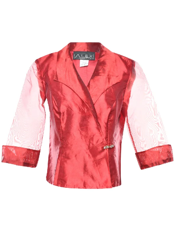 Shiny Evening Jacket - L Denim Jacket Leather Jacket Suede Jacket