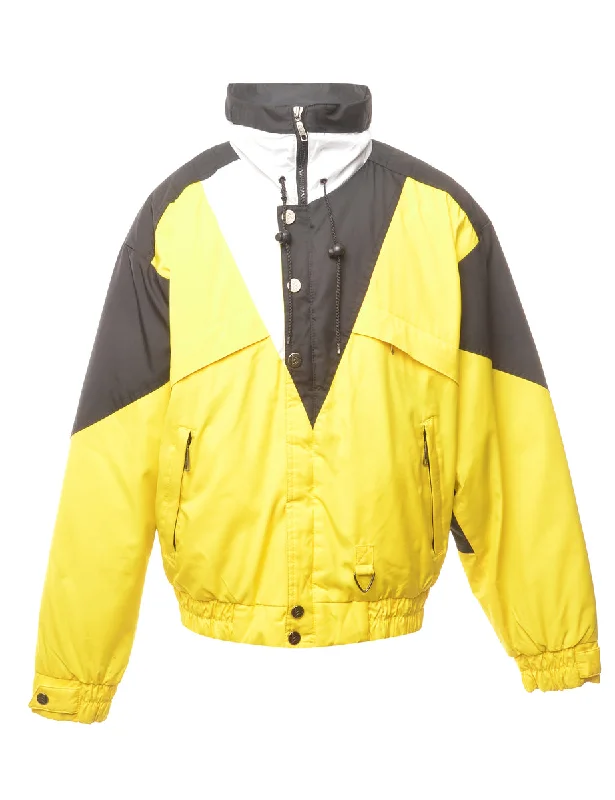 Ski Jacket - L Elasticated Jacket Padded Jacket Insulated Jacket