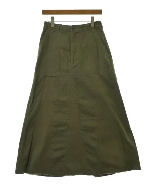 JEANASIS Long/Maxi length skirts asymmetrical skirt cut
