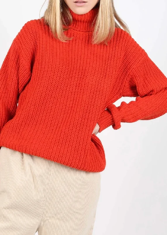 Marta Turtleneck Sweater Knit Fabric Woven Fabric Fleece Fabric