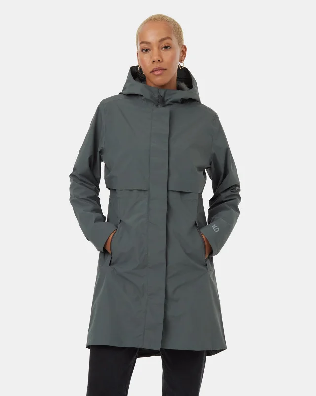 Nimbus Long Rain Jacket Boat Neck Shawl Collar Notched Collar