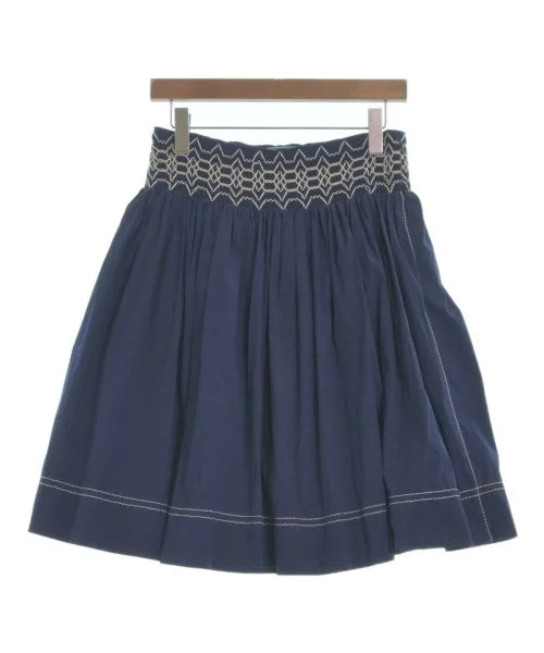 PRADA Knee length skirts button skirt front