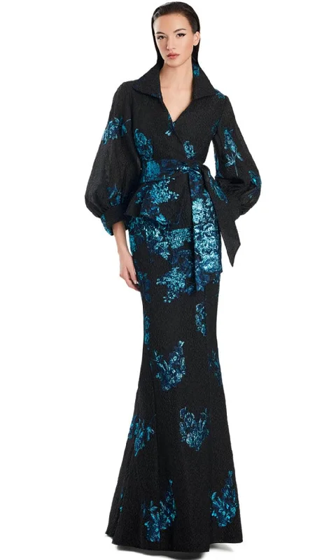 Alexander by Daymor 3088S25 - Wrap Jacket Floral Mermaid Gown Jersey Jacket Tulle Jacket Batik Jacket