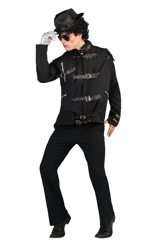 Deluxe Bad Black Buckle Jacket Adult Nylon Fabric Polyester Fabric Spandex Fabric