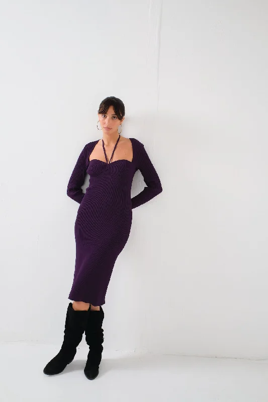 Carlinya Sweater Dress by Desert Queen Boxy Sweater Fitted Sweater A-Line