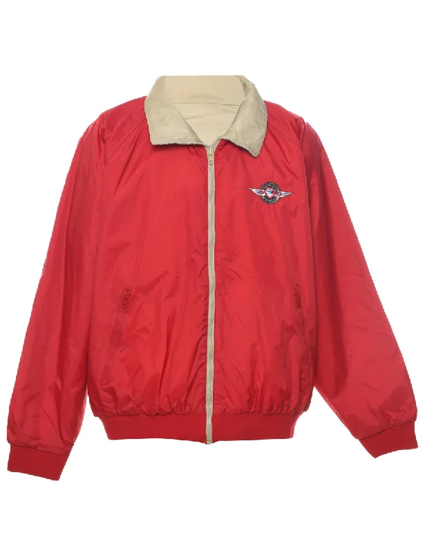 Red Jacket - L Fleece Jacket Down Jacket Feather Jacket