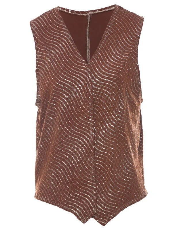 Sparkly Effect Jacket - M Chenille Jacket Brocade Jacket Lace Jacket