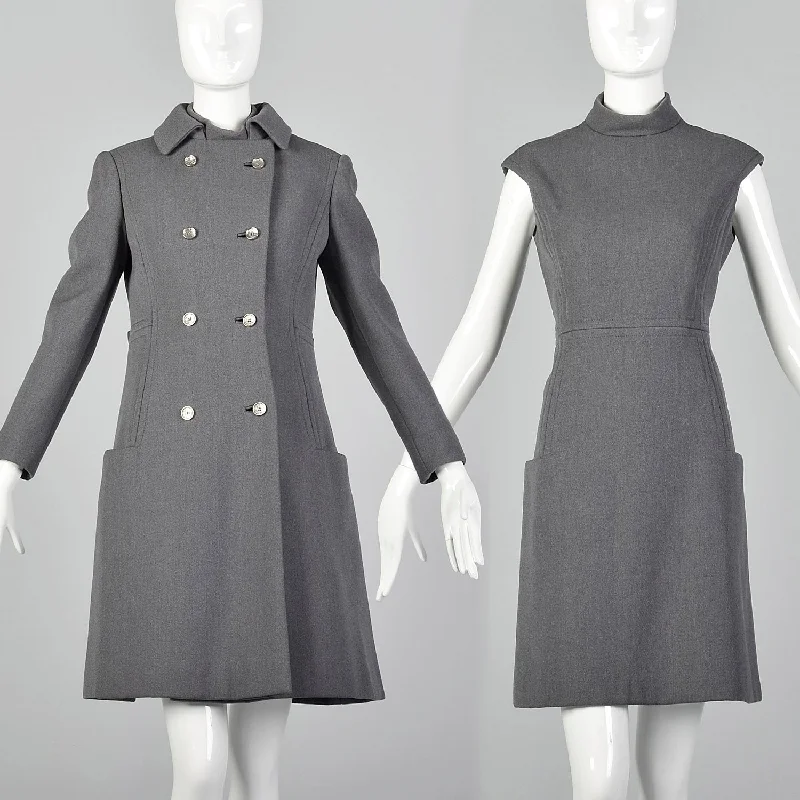 Damselle Grey Dress Jacket Set Faux Fur Fabric Real Fur Fabric Shearling Fabric