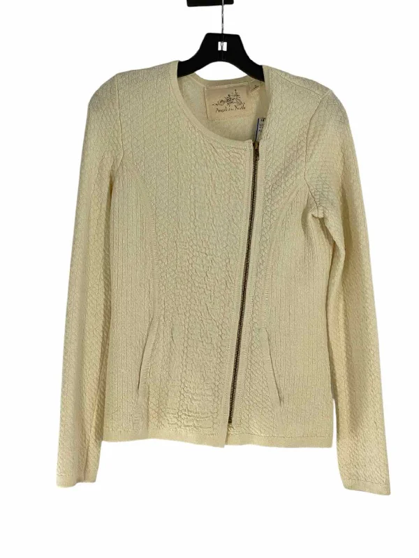 Angel of the North Size S Cream Sweater Wool Fabric Cashmere Fabric Tweed Fabric