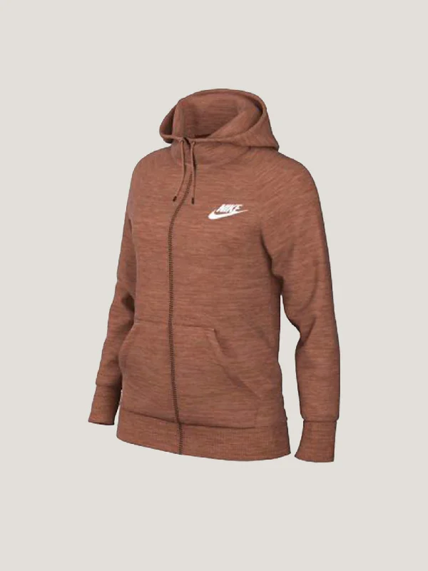 SWEATER C/CIERRE NIKE MUJER W NSW ESSNTL FLC FZ HOODIE Silk Blend Satin Velvet