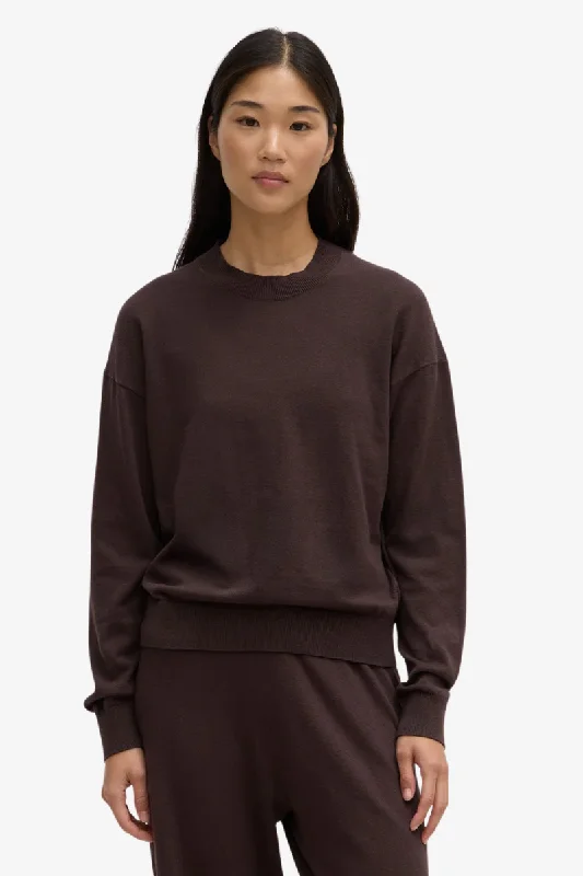 Assembly Label - Cotton Cashmere Lounge Sweater - Ganache Lightweight Heavyweight Midweight
