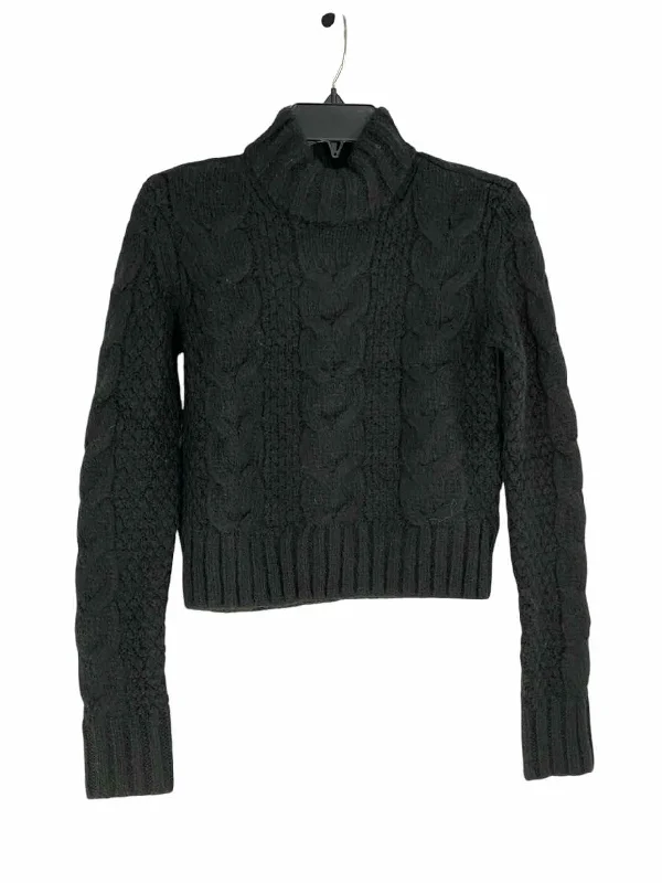 American Eagle Size XXS Black Sweater Herringbone Houndstooth Plaid