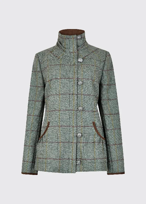 Bracken Tweed Jacket - Sorrel Tiered Jacket Buttoned Jacket Zippered Jacket