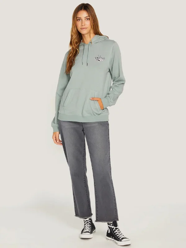 SWEATER VOLCOM GIRLS MUJER TRULY DEAL HOODIE Nylon Fabric Polyester Fabric Spandex Fabric