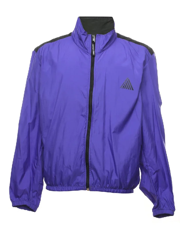 Purple Cannondale Nylon Jacket - L Toggled Jacket Drawstring Jacket Belted Jacket