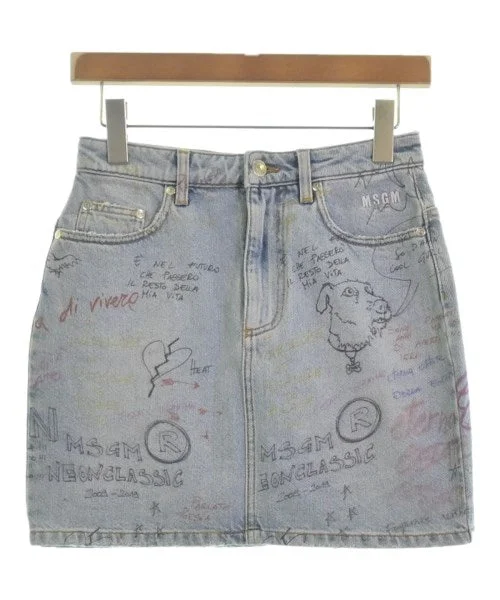 MSGM Mini skirts velvet skirt plush
