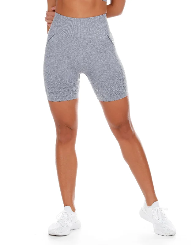 Elite Seamless Shorts - Grey Mist