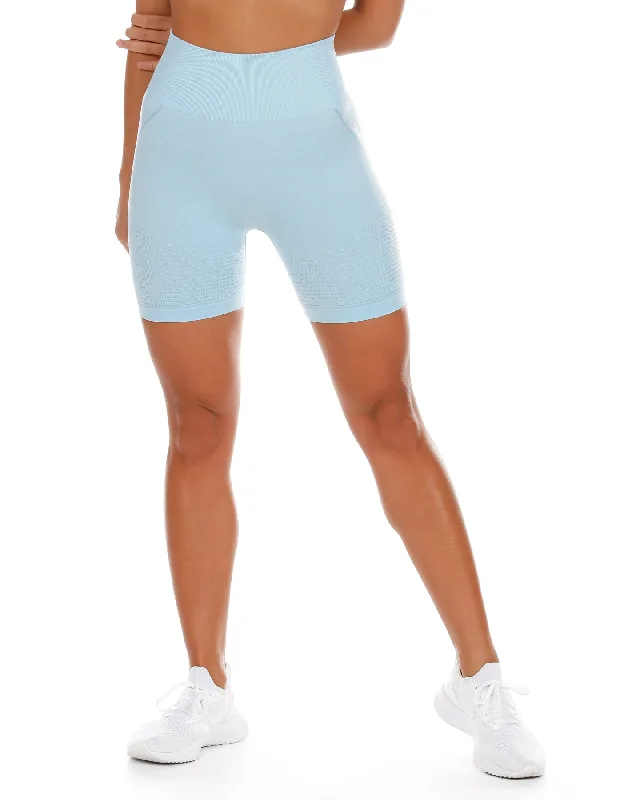 Elite Seamless Shorts - Pale Blue