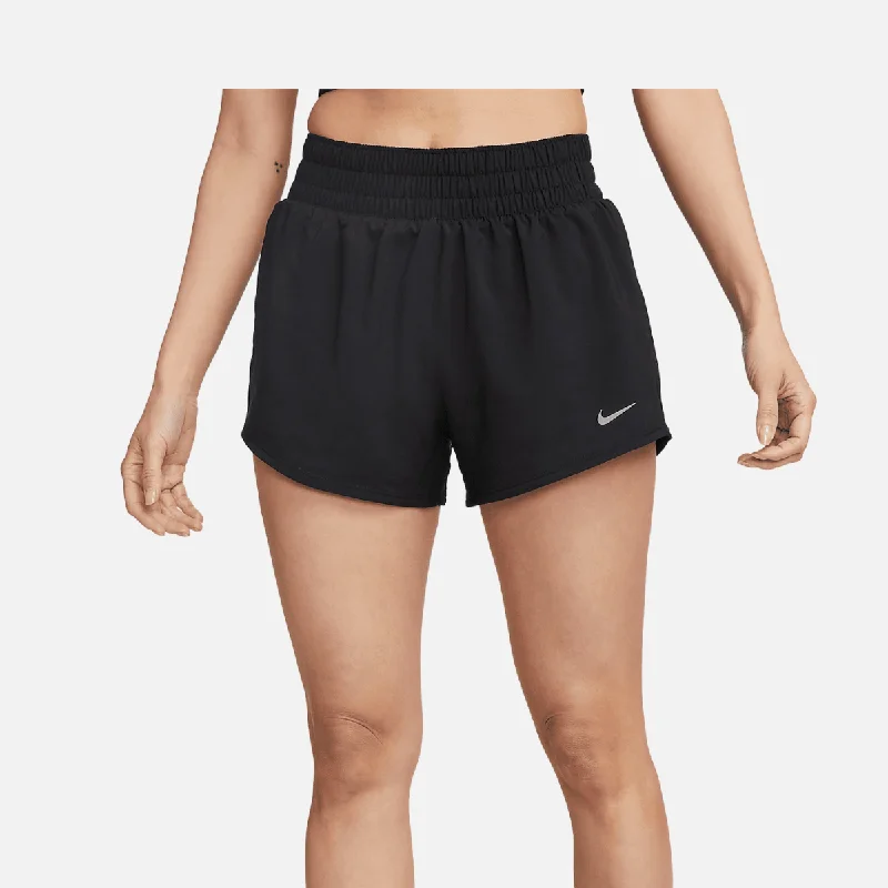 Nike Dri-Fit One Womens Mid-Rise 8cm Brief-Lined Shorts -Black