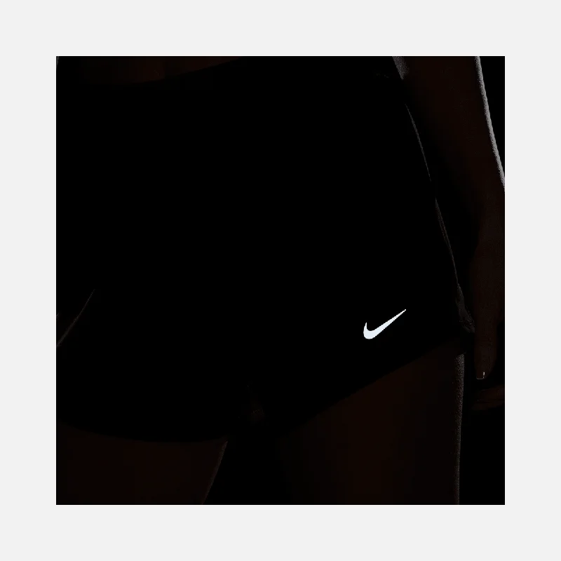 Nike Dri-Fit One Womens Mid-Rise 8cm Brief-Lined Shorts -Black