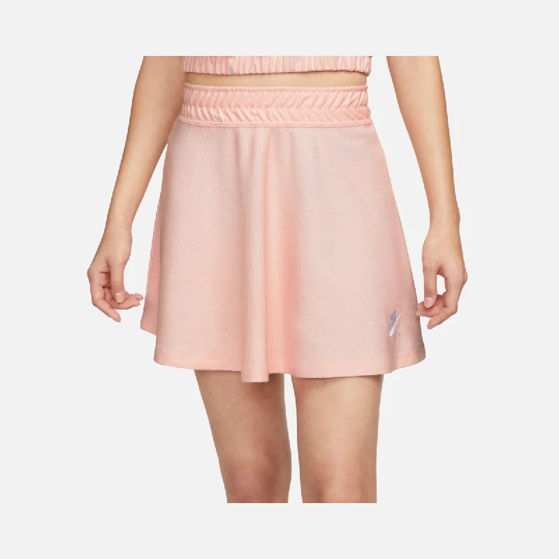 Nike Women Air Pique Skirt -Pink/White