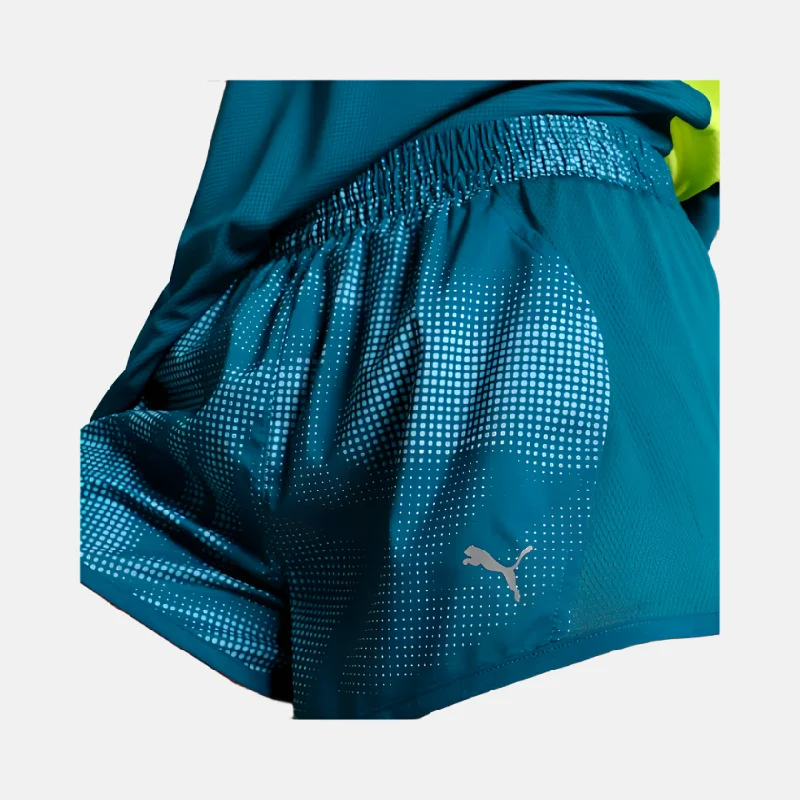 Puma Favourite Velocity 3"" Printed Women's Woven Running Shorts -Ocean Tropic