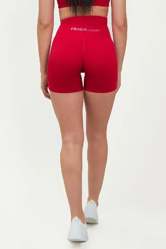 Shorts CALIPSO Rosso Lampone Costine