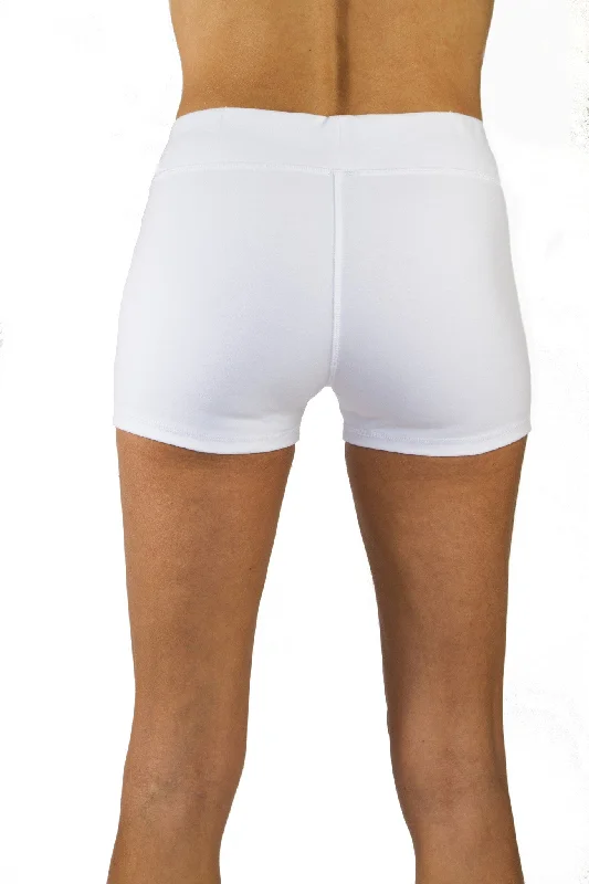 Yoga Hotpants - White - Beach Shorts