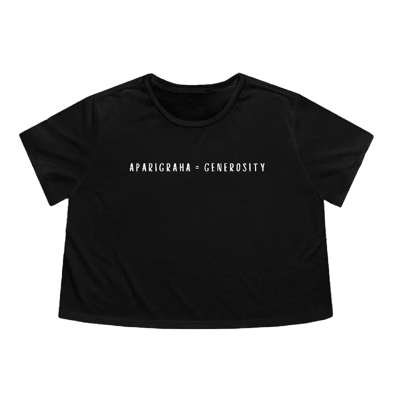 Aparigraha = Generosity Women's Cropped Tee