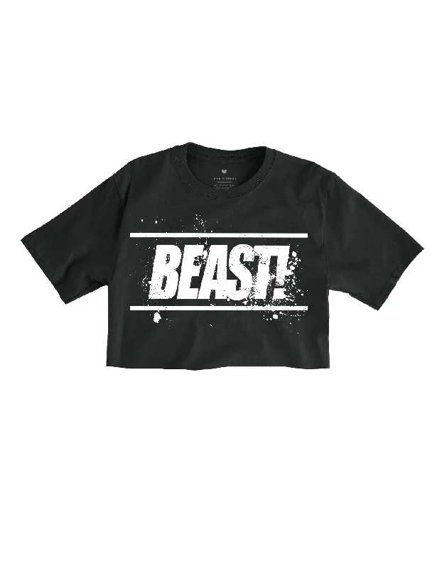 Beast Crop Tee - Black