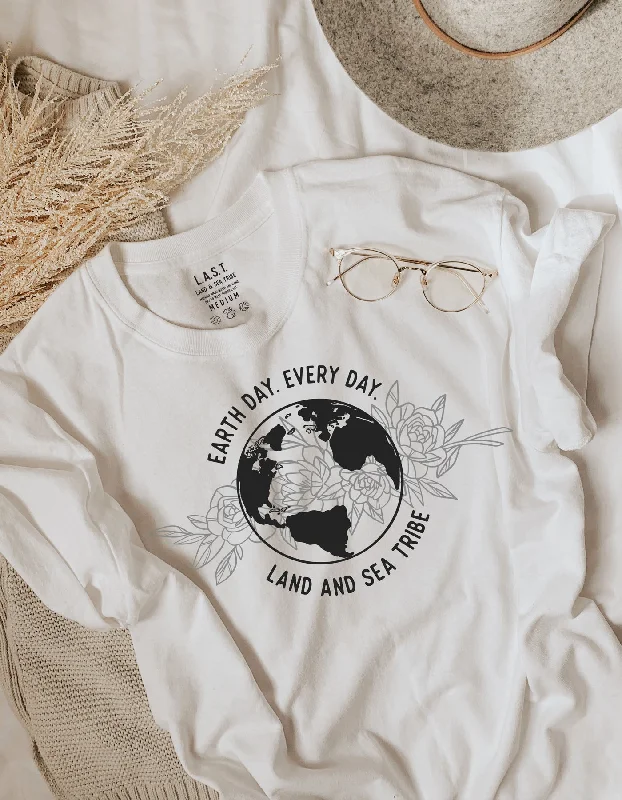 Earth Day. Every Day. Recycled Tee - White