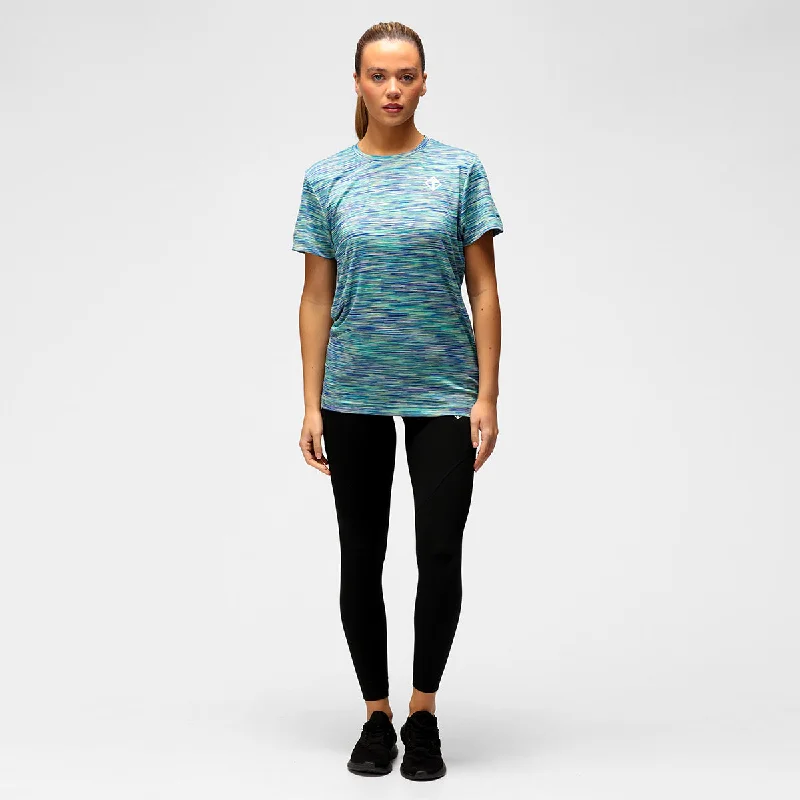 Green Mix Space Dye Performance T-Shirt