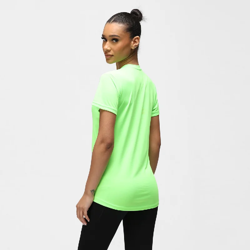 Lime Green Diamond Ladies Technical T-Shirt