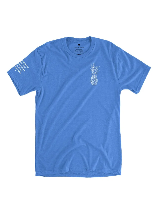 Pineapple Logo Tee - Columbia Blue