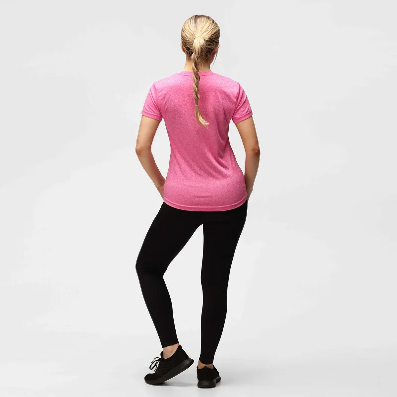 Pink Melange Diamond Ladies Technical T-Shirt