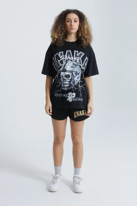 SKULL TEE - RAIDERS