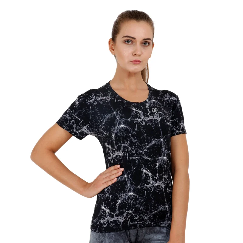 Womens Gene Tshirt (Black) Loose Fit