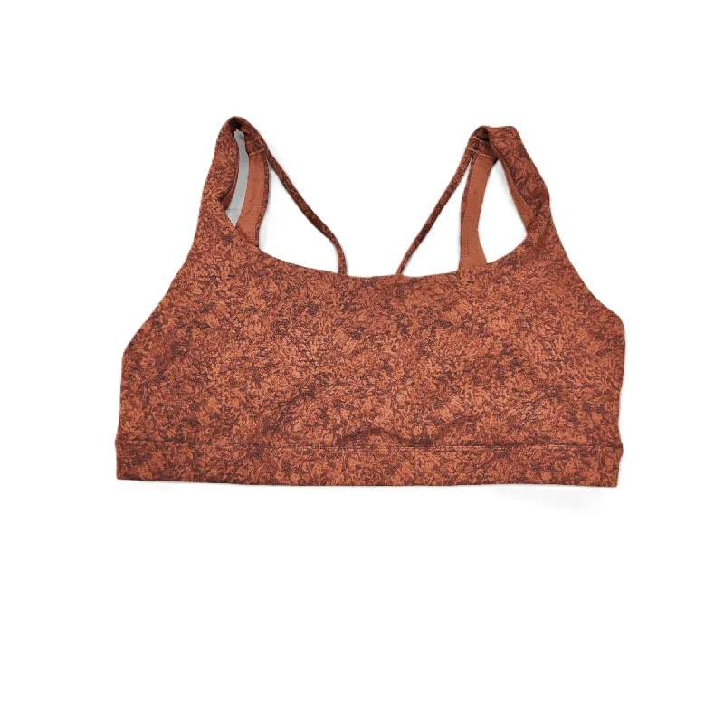 Athletic Bra By Athleta In Orange, Size: Xl