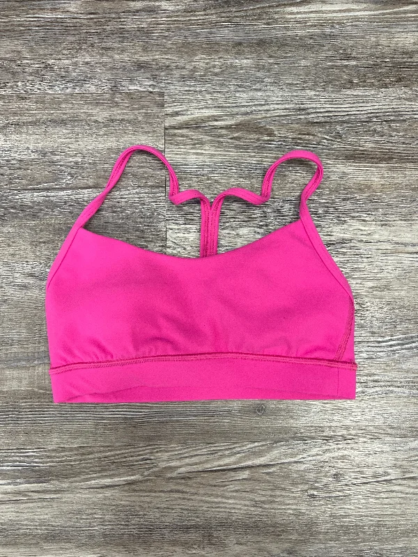 Athletic Bra By Lululemon In Pink, Size: 4